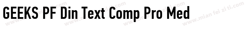 GEEKS PF Din Text Comp Pro Medium字体转换